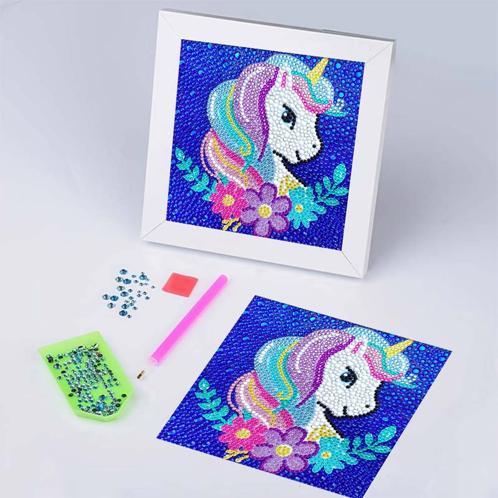 5D Diamond Painting Einhorn Magie mit Strasssteinchen, Unique-Diamond