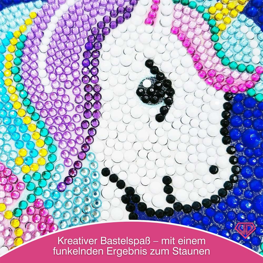 5D Diamond Painting Einhorn Magie mit Strasssteinchen, Unique-Diamond