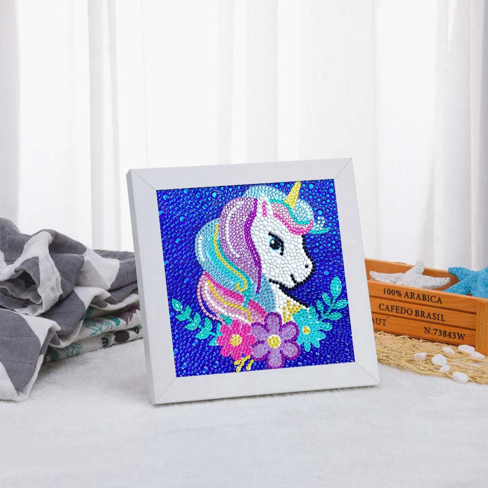 5D Diamond Painting Einhorn Magie mit Strasssteinchen, Unique-Diamond