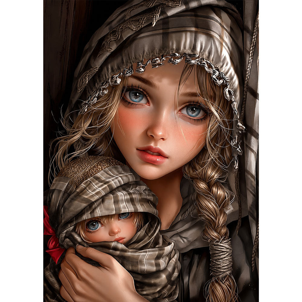 5D Diamond Painting Emilia & Liora – Geborgenheit im Morgengrauen | Unique Diamond