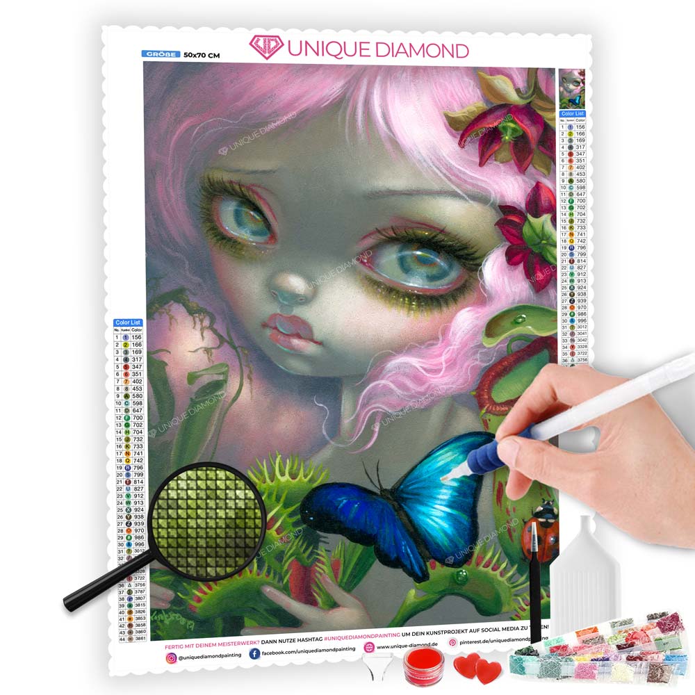 5D Diamond Painting AB Steine © Jasmine Becket-Griffith - Insectarium, Unique-Diamond
