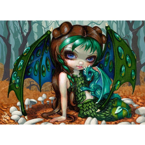5D Diamond Painting AB Steine © Jasmine Becket-Griffith - Ivy Dragonling, Unique-Diamond