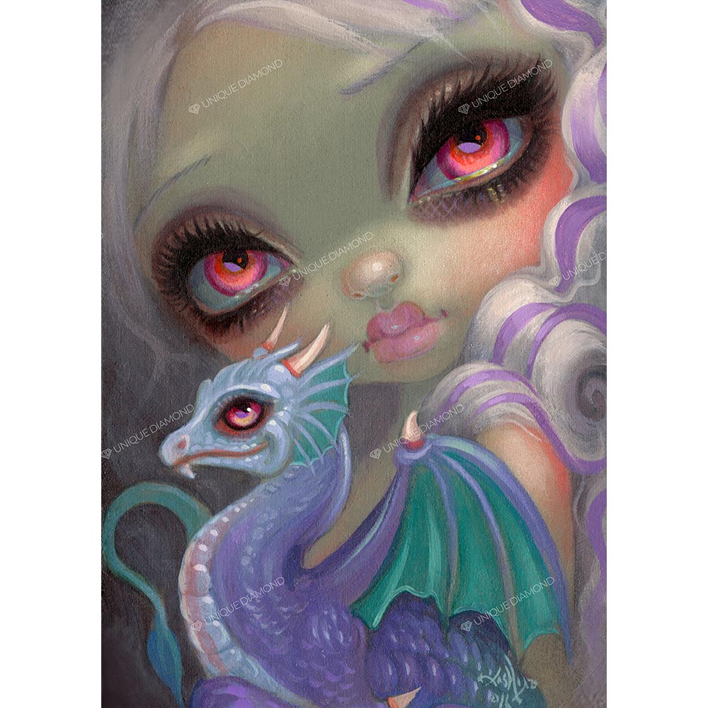5D Diamond Painting AB Steine © Jasmine Becket-Griffith - Violet Icing, Unique-Diamond