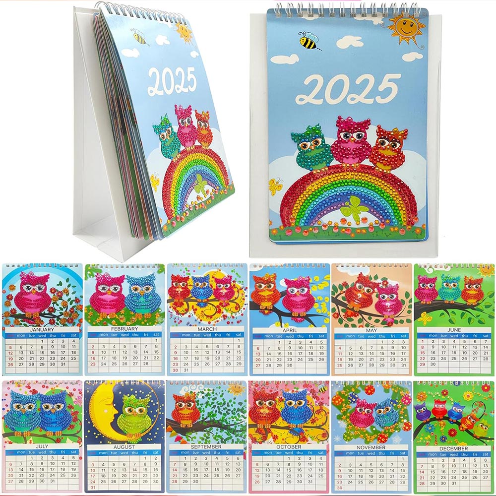 5D Diamond Painting Kalender 2025, Unique-Diamond