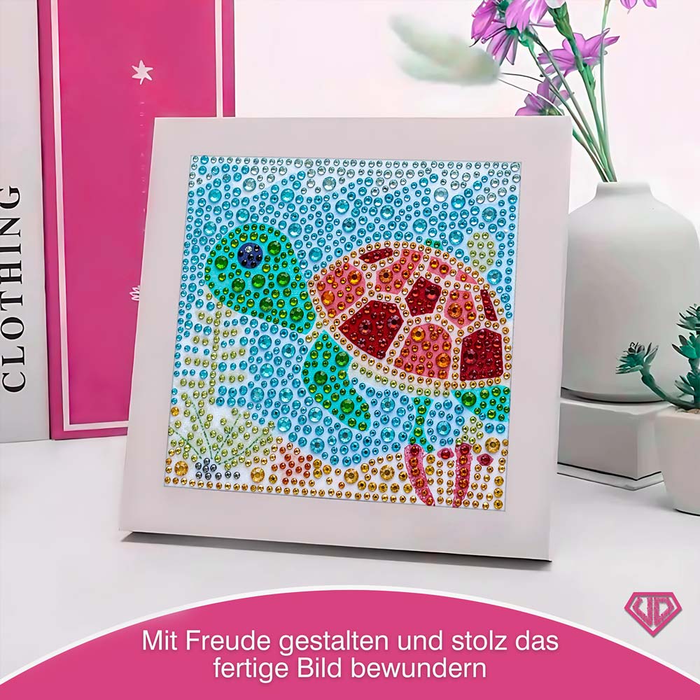5D Diamond Painting Korallia die Meerschildkröte mit Strasssteinchen, Unique-Diamond