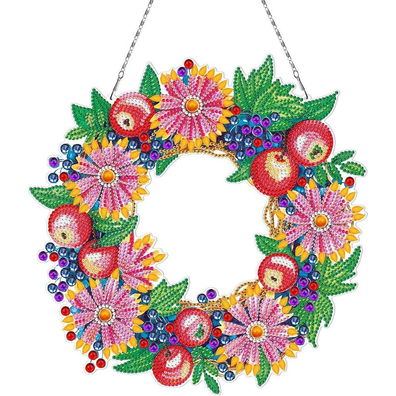 5D Diamond Painting Kranz - Doppelseitiger Türkranz Zum Selbstgestalten