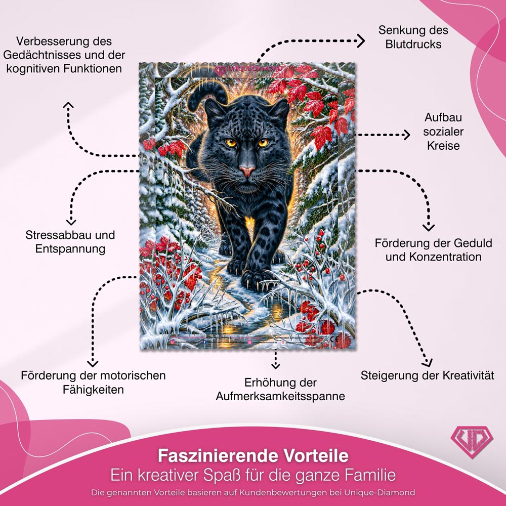 5D Diamond Painting – Nyro Wächter des Winterwaldes