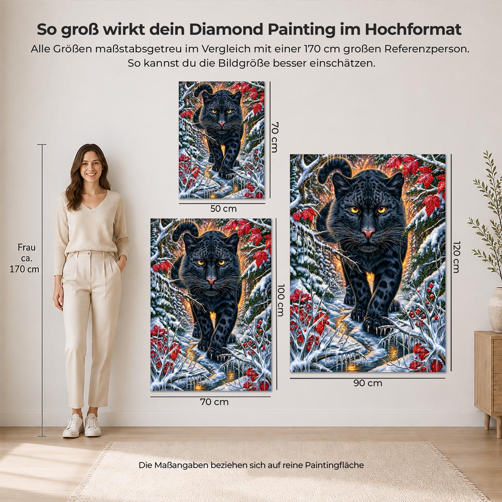 5D Diamond Painting – Nyro Wächter des Winterwaldes