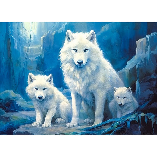 5D Diamond Painting Polarwolf - Unique-Diamond