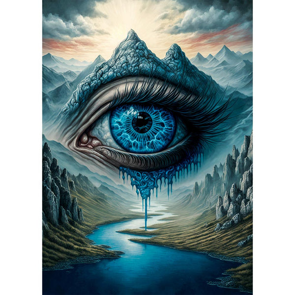 5D Diamond Painting Sauron Auge, Unique-Diamond