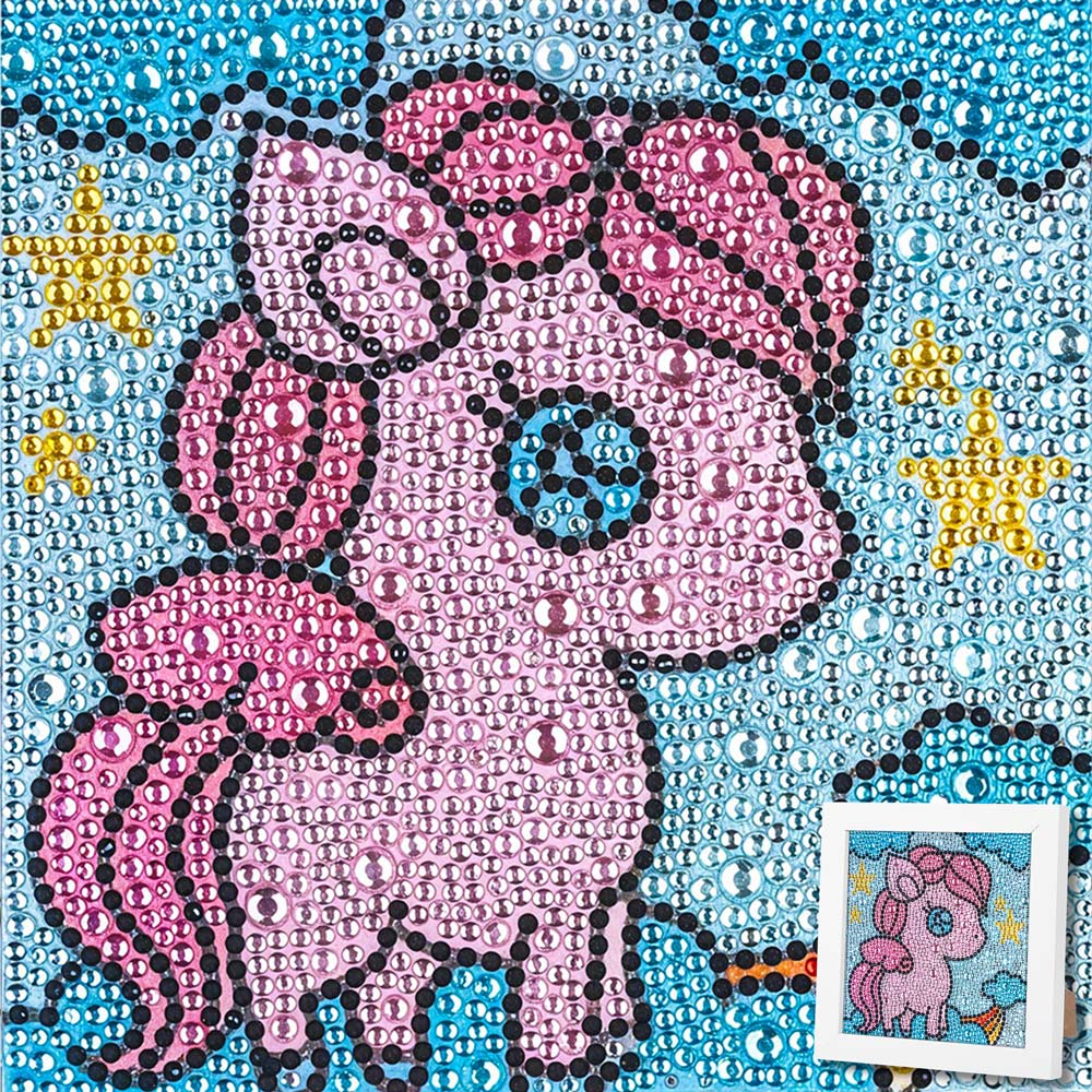 5D Diamond Painting Sternenschweif-Einhorn mit Strasssteinchen, Unique-Diamond