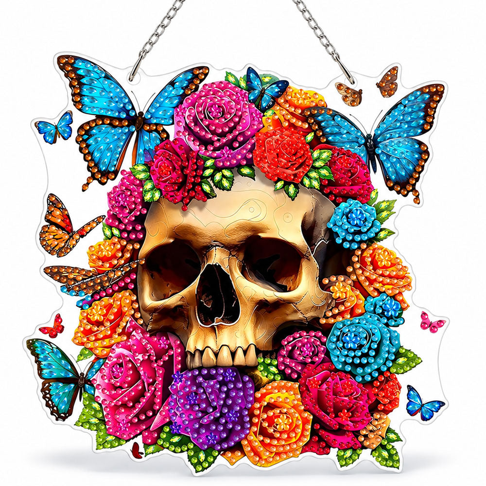 5D Diamond Painting Türanhänger – Blüten der Ewigkeit | Unique Diamond