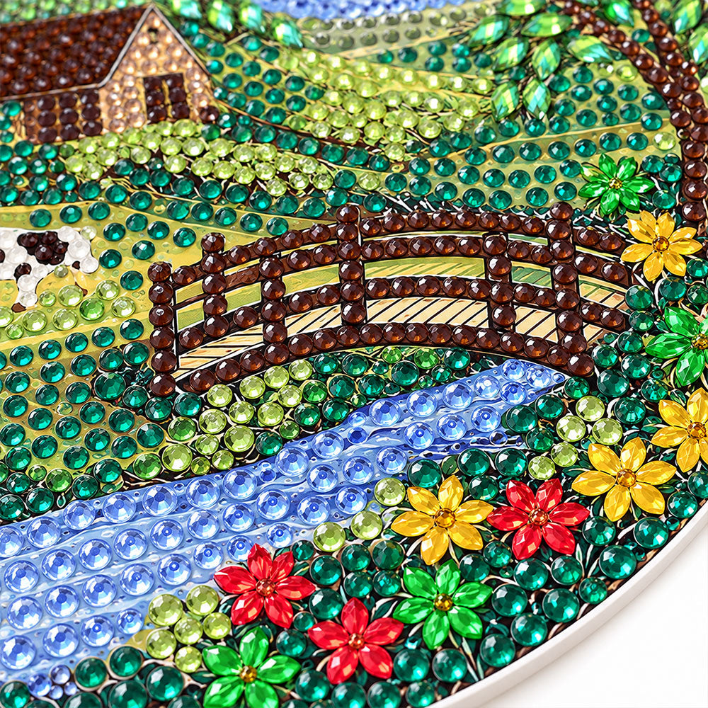 5D Diamond Painting Türanhänger – Idylle am Wiesenbach