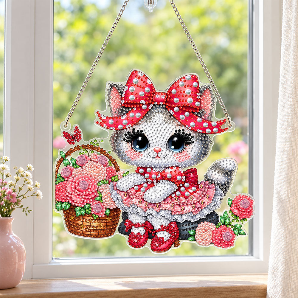 5D Diamond Painting Türanhänger – Miras Rosenkörbchen