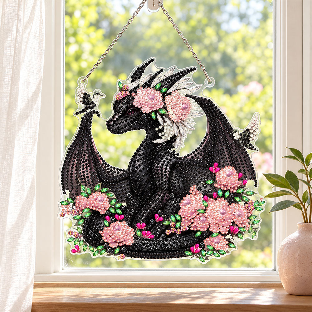 5D Diamond Painting Türanhänger – Nyras Rosenzauber