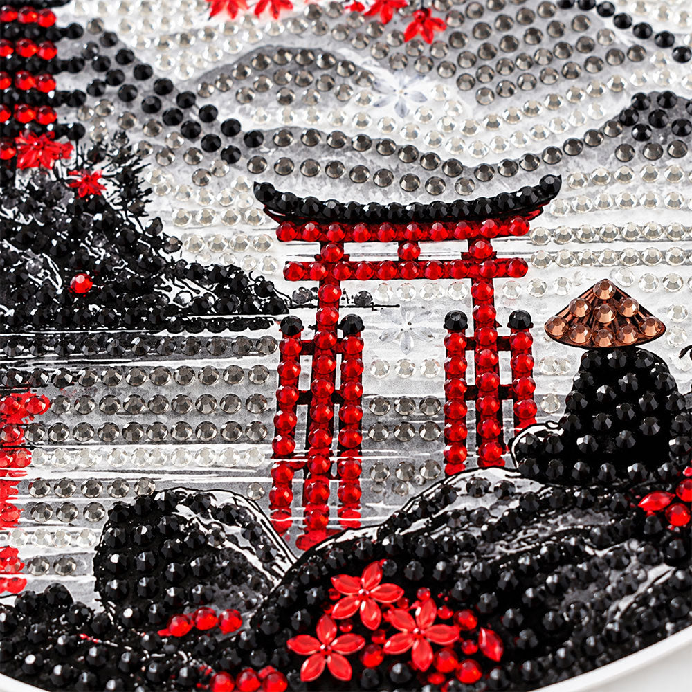 5D Diamond Painting Türanhänger – Rote Sonne Japans