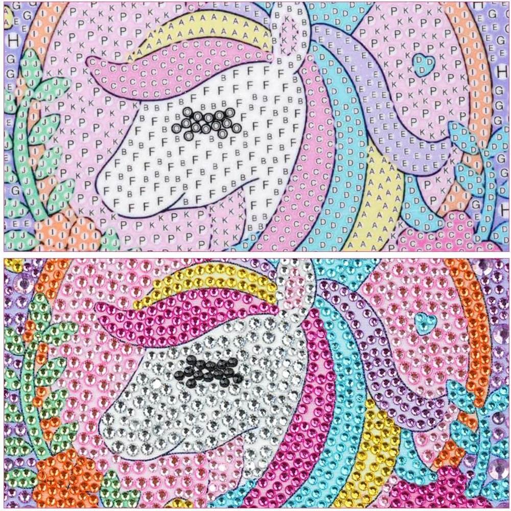 5D Diamond Painting Unicorn mit Strasssteinchen, Unique-Diamond-