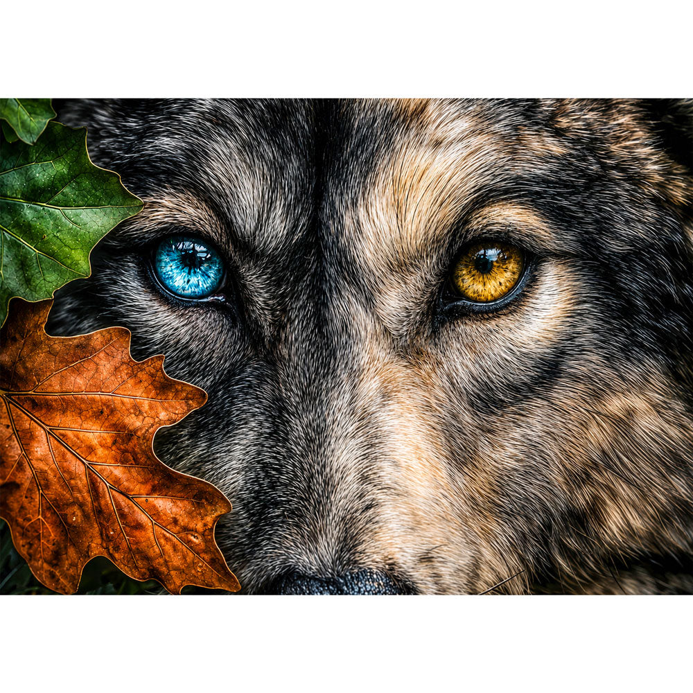 5D Diamond Painting Wolfsblick der Elemente | Unique Diamond