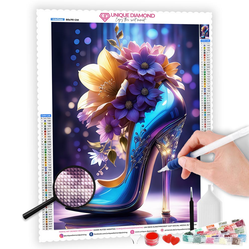 5D Diamond Painting AB Steine High Heels, Unique-Diamond