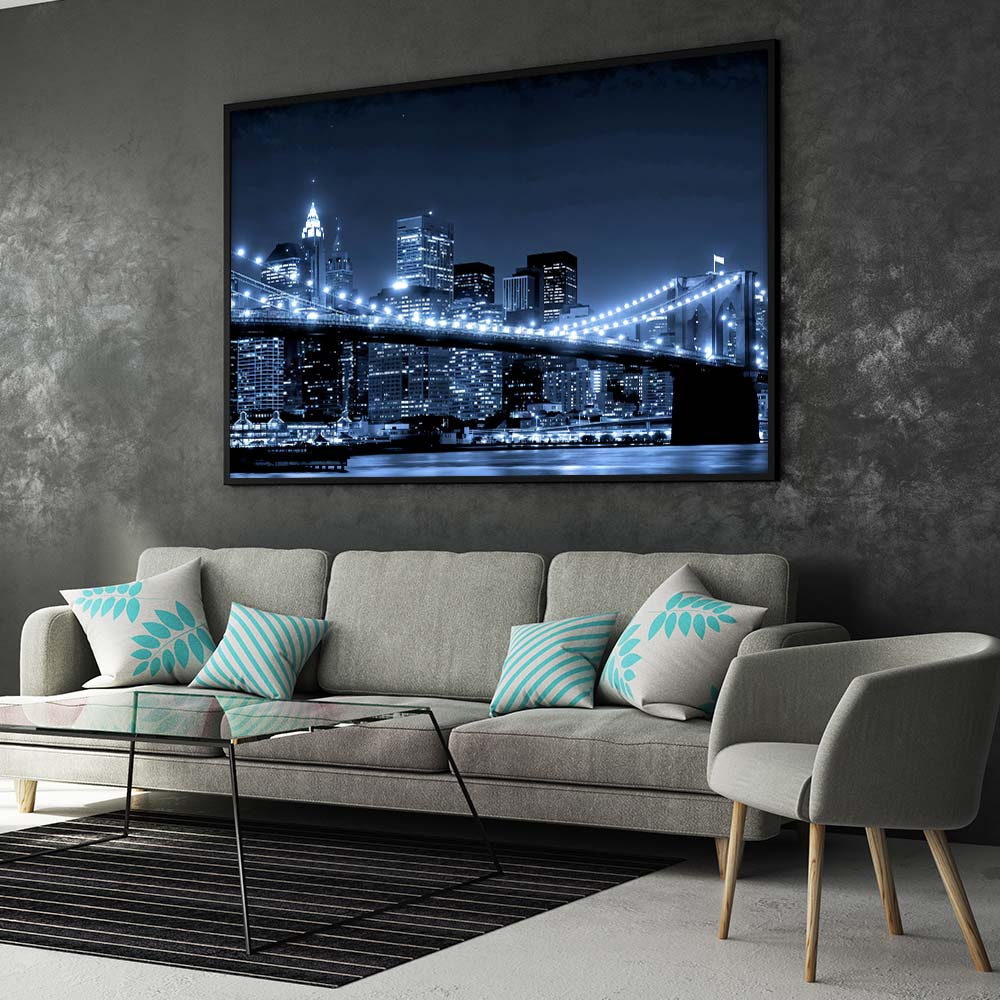 5D Diamond Painting - XXL Brooklyn Bridge Unique-Diamond