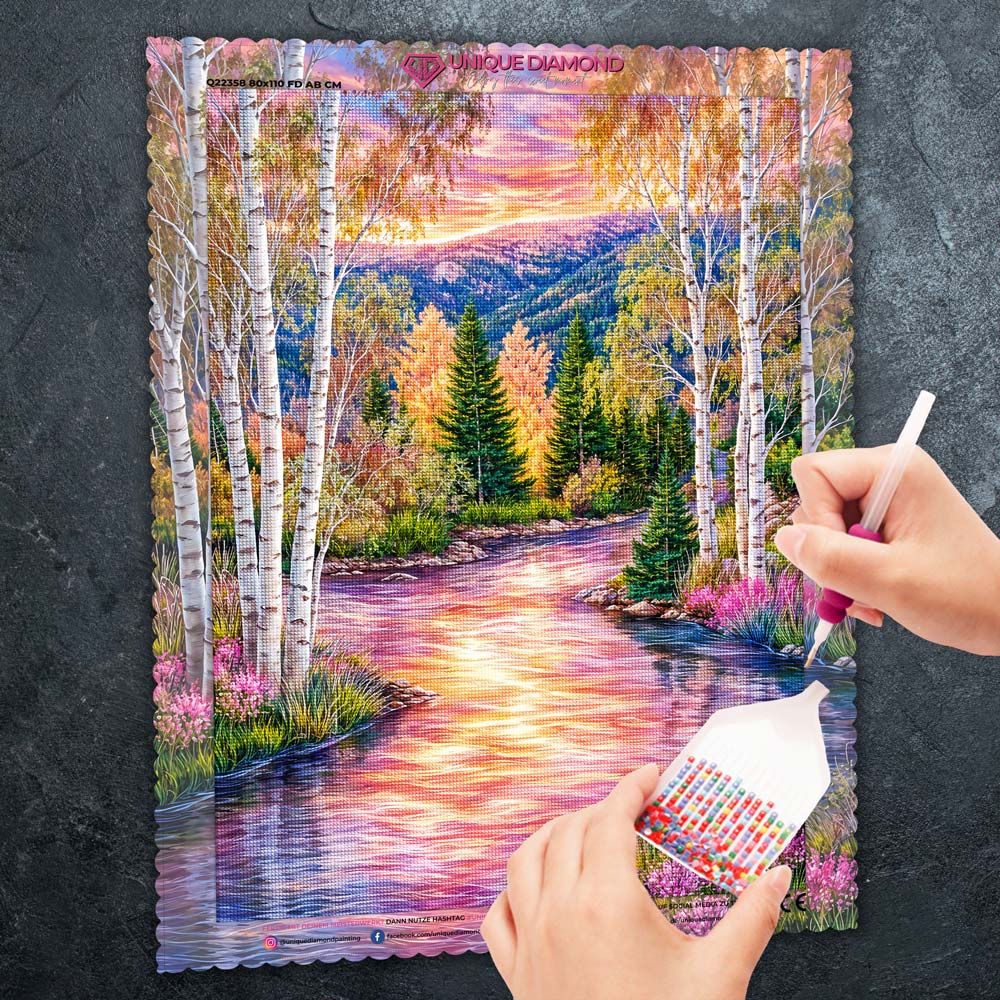 5D Diamond Painting – Alina Sonnenglanz der Birkenaue