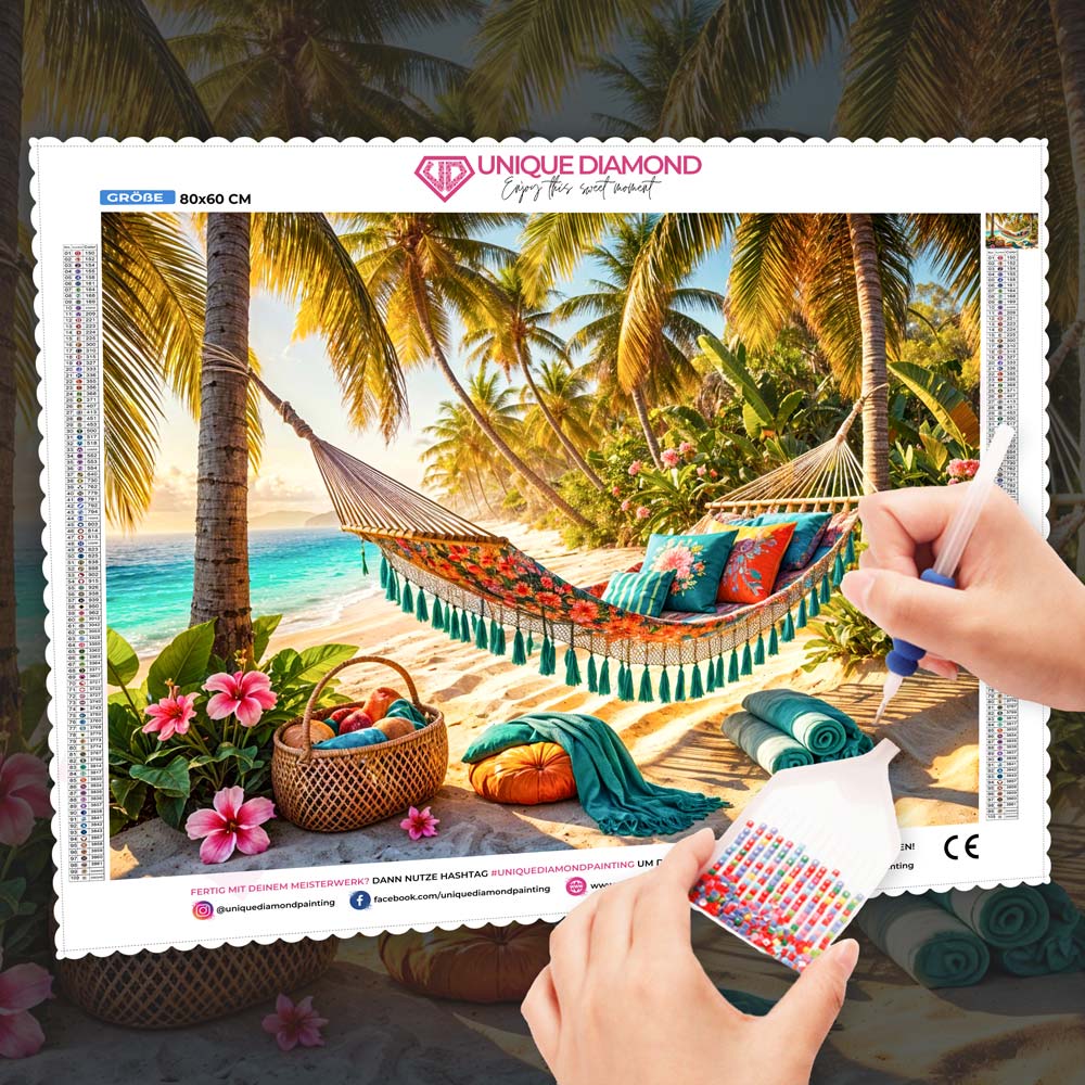 5D Diamond Painting – Aloha-Symphonie der Stille, Unique-Diamond