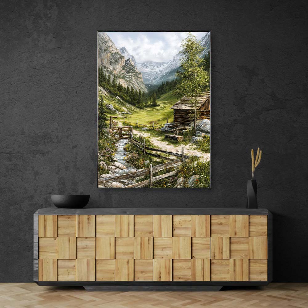 5D Diamond Painting – Alpengrüße am Morgen, Unique-Diamond
