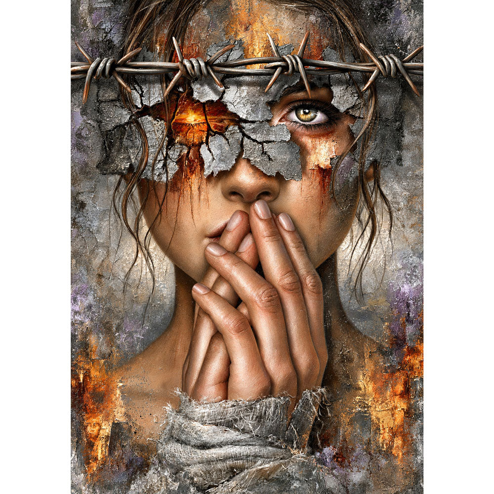 5D Diamond Painting – Amara hinter den Dornen | Unique Diamond