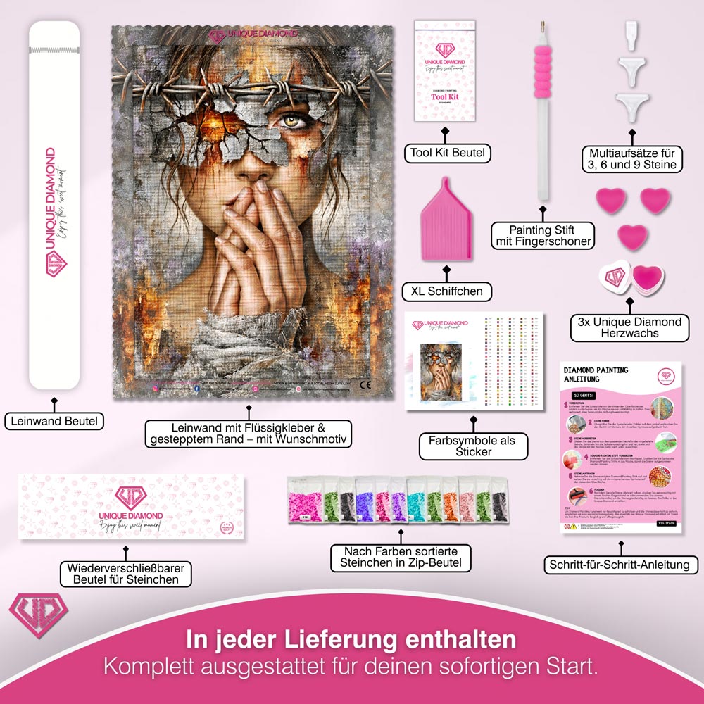 5D Diamond Painting – Amara hinter den Dornen