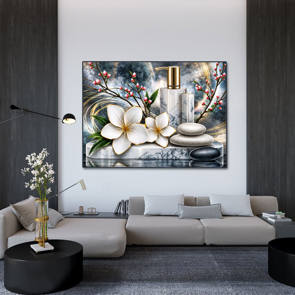 5D Diamond Painting – Amélie in Marmor & Gold