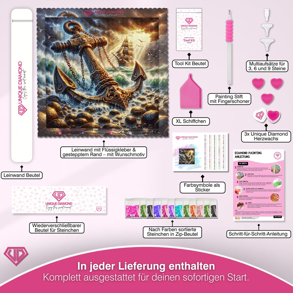 5D Diamond Painting – Anker der Legenden Unique-Diamond