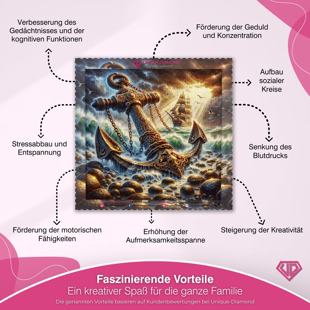 5D Diamond Painting – Anker der Legenden Unique-Diamond