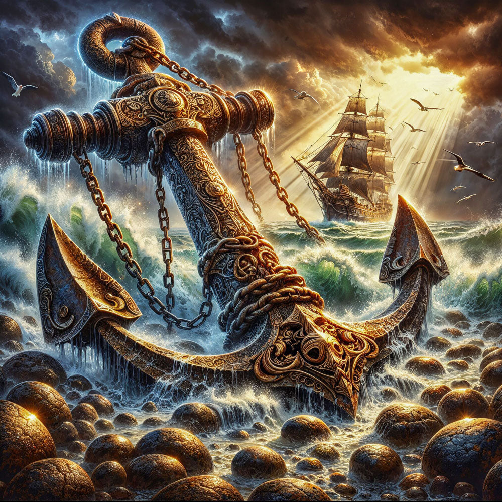 5D Diamond Painting – Anker der Legenden, Unique-Diamond