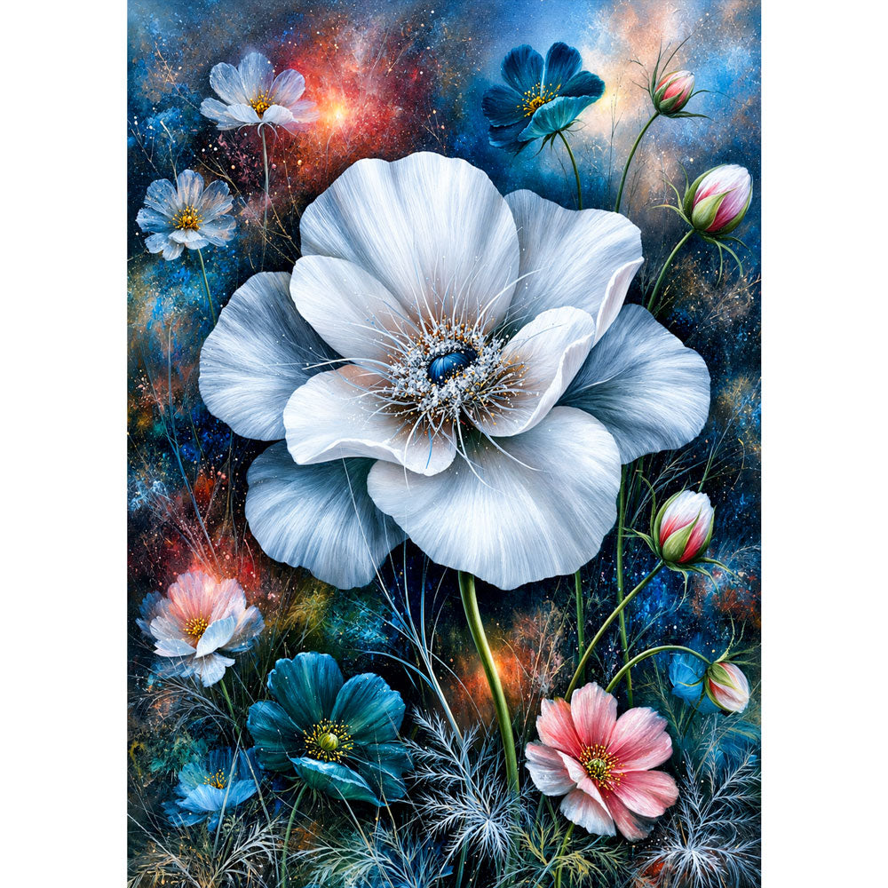 5D Diamond Painting – Aurelia Blütentraum im Sternenlicht | Unique Diamond