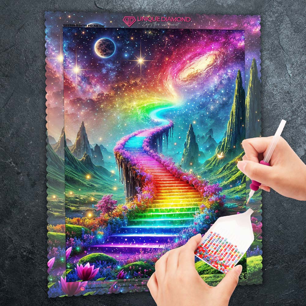 5D Diamond Painting – Aurora Himmelsweg Unique-Diamond