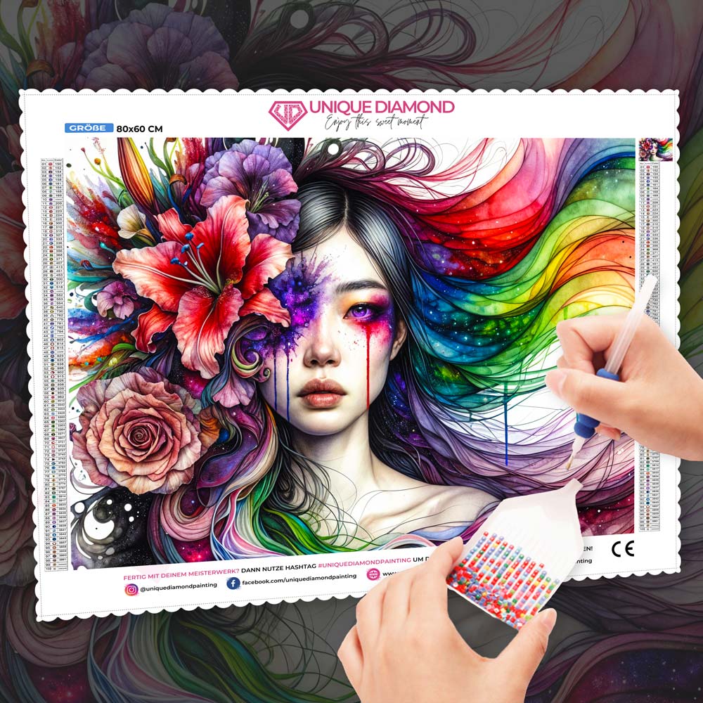 5D Diamond Painting – Aurora der Farben, Unique-Diamond