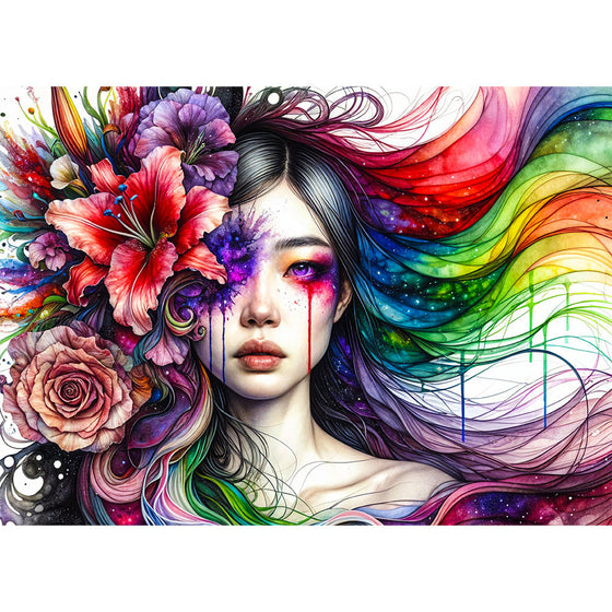 5D Diamond Painting – Aurora der Farben, Unique-Diamond