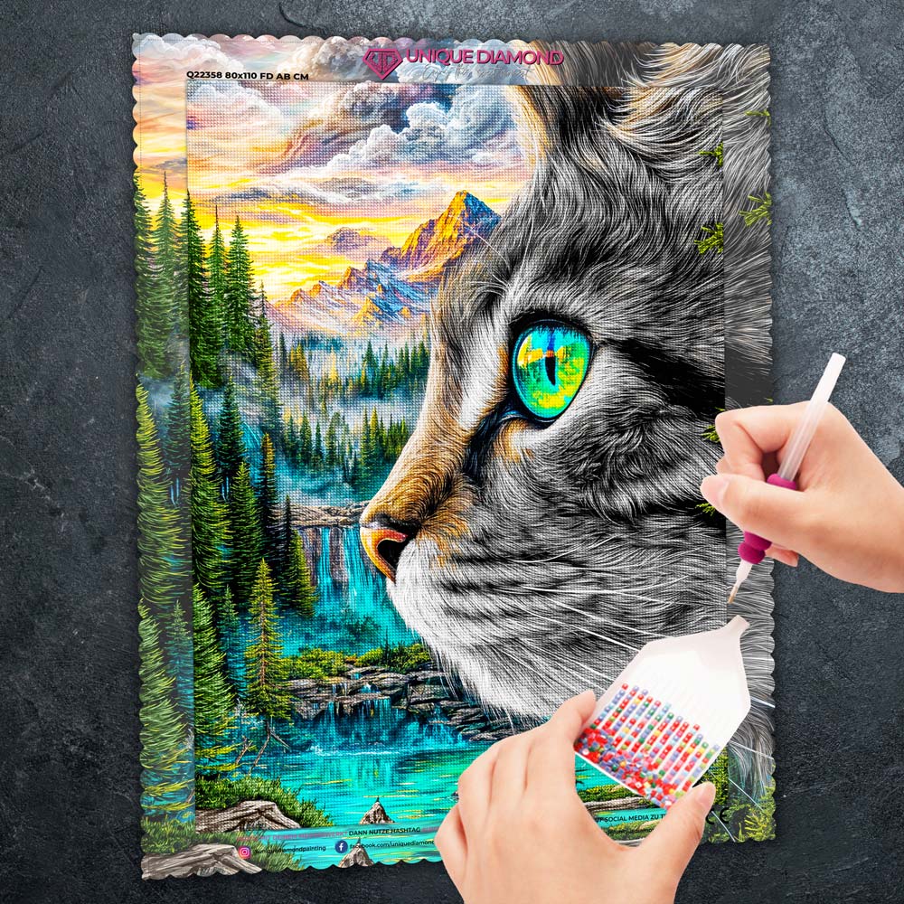 5D Diamond Painting – Aurora, Hüterin der Berge