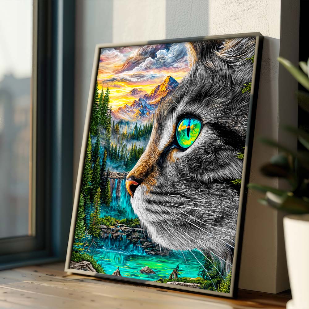 5D Diamond Painting – Aurora, Hüterin der Berge