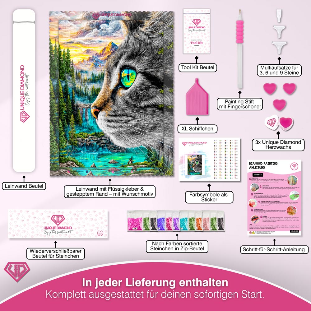 5D Diamond Painting – Aurora, Hüterin der Berge