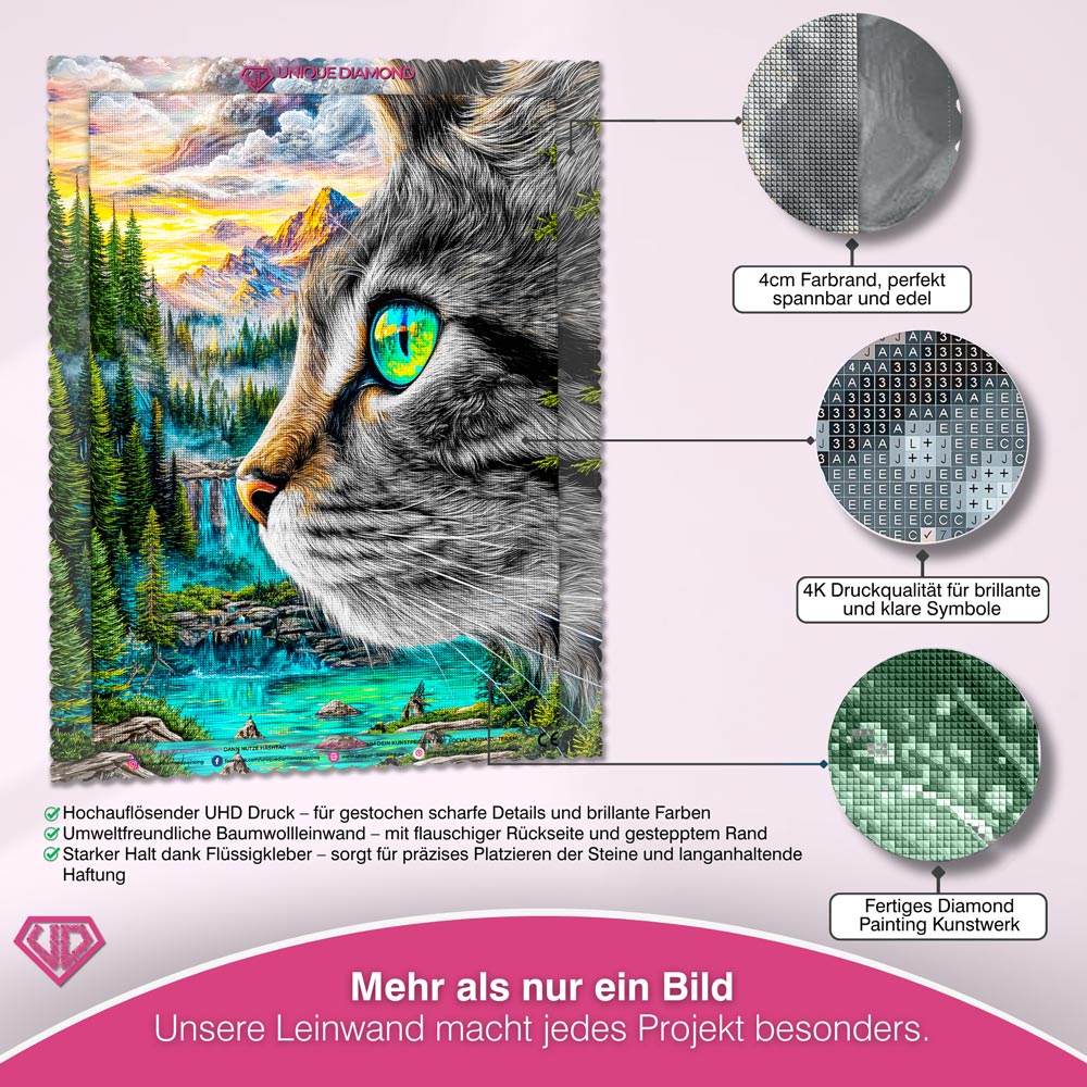 5D Diamond Painting – Aurora, Hüterin der Berge