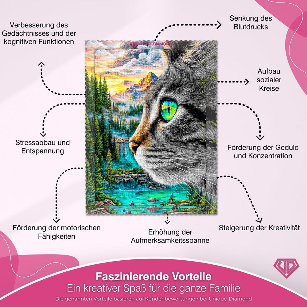 5D Diamond Painting – Aurora, Hüterin der Berge