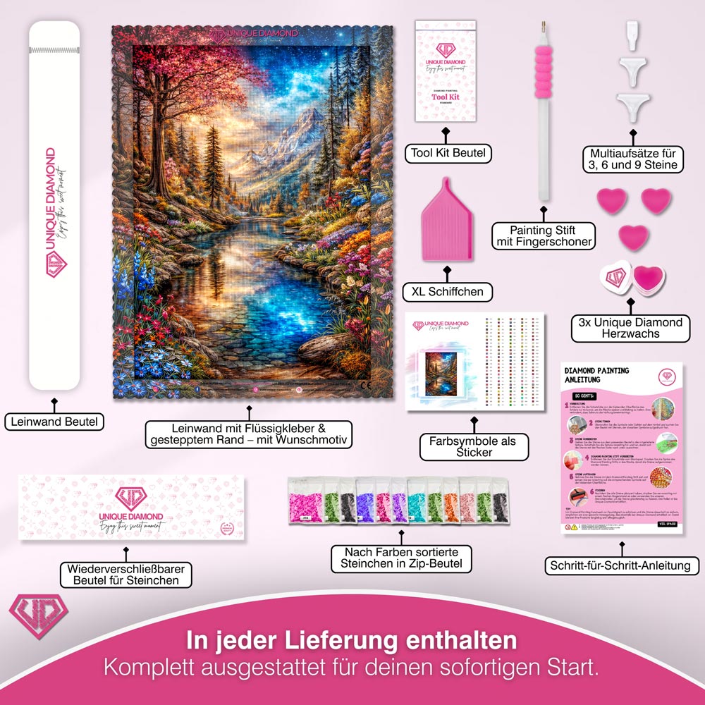 5D Diamond Painting – Aurora's Secret Unique-Diamond