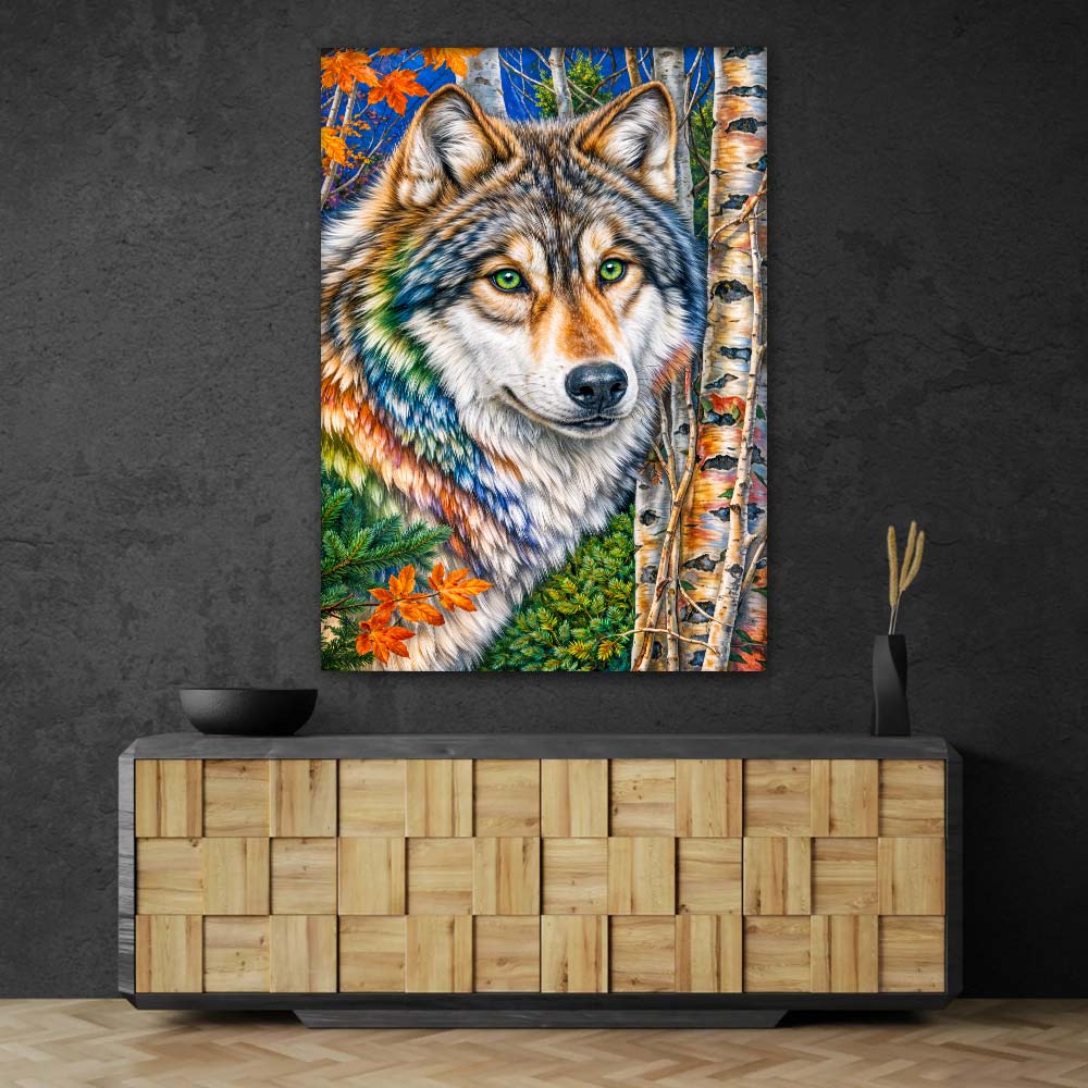 5D Diamond Painting – Autumn Spirit Wolf