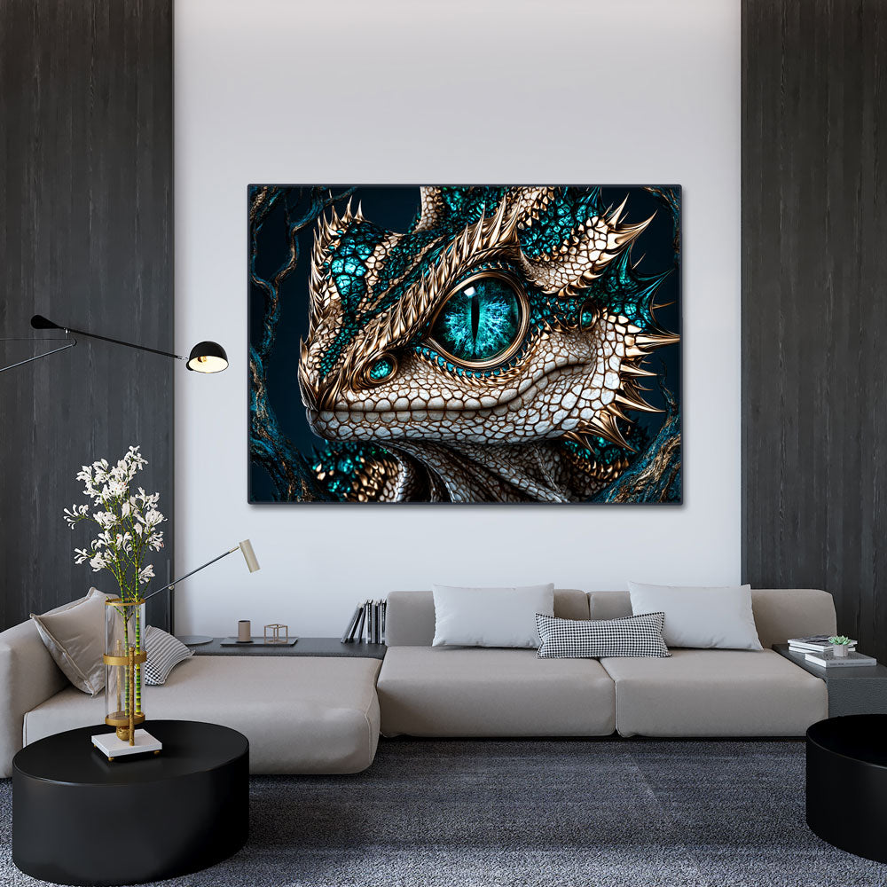 5D Diamond Painting – Azurion der Smaragddrache