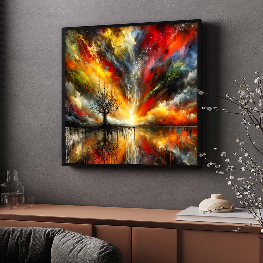 5D Diamond Painting – Baum des Lichts, Unique-Diamond