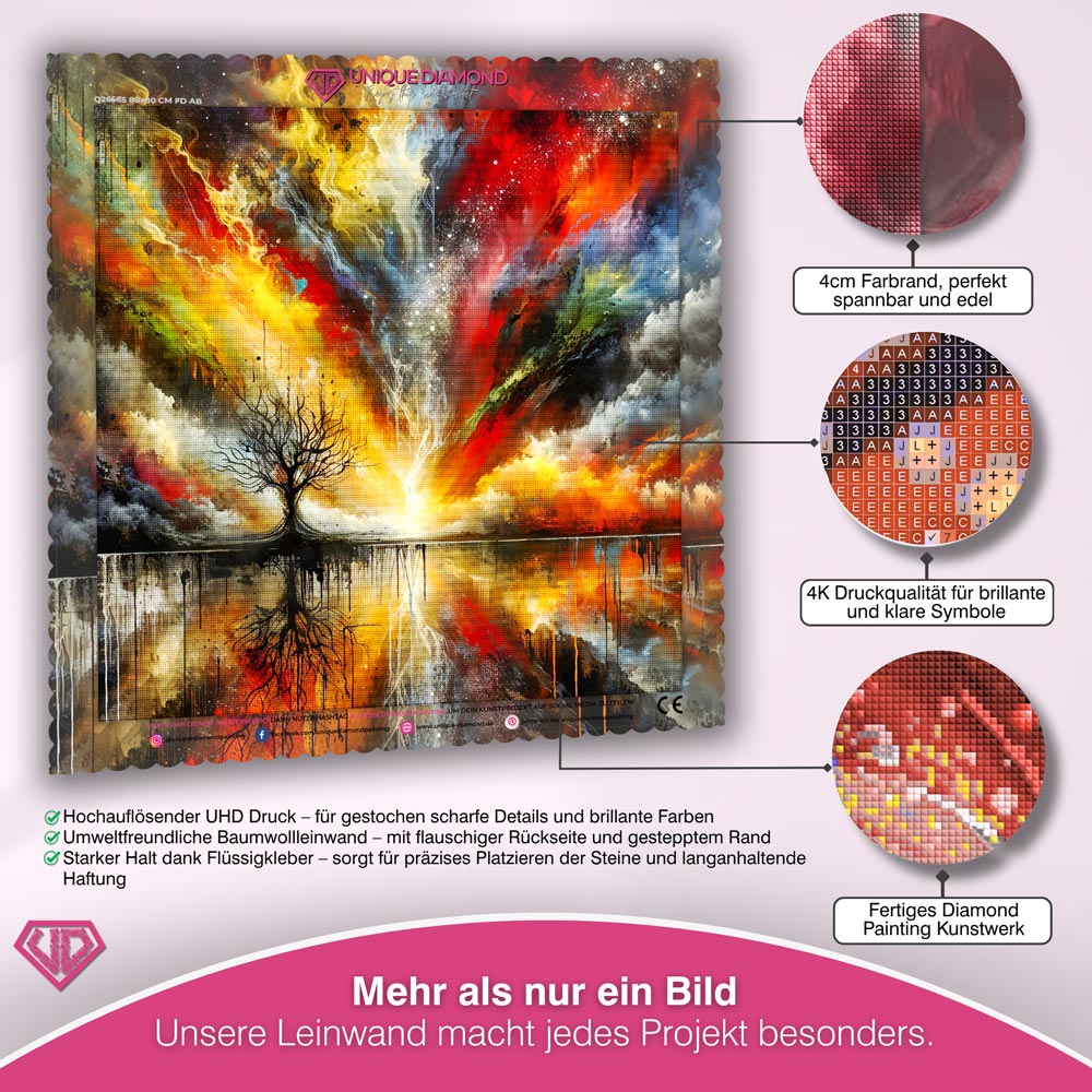 5D Diamond Painting – Baum des Lichts Unique-Diamond