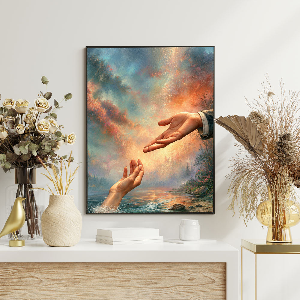 5D Diamond Painting – Berührung der Hoffnung