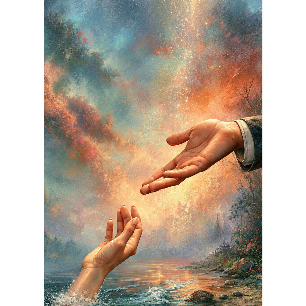 5D Diamond Painting – Berührung der Hoffnung | Unique Diamond