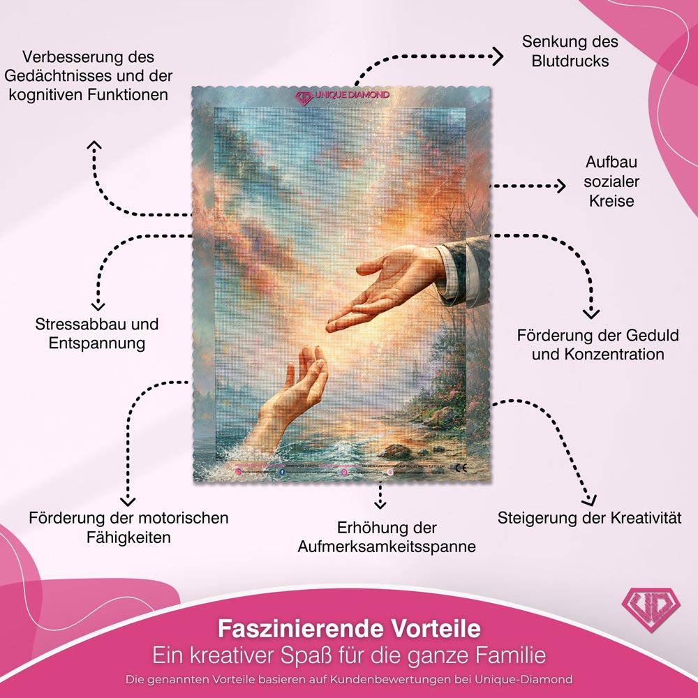 5D Diamond Painting – Berührung der Hoffnung
